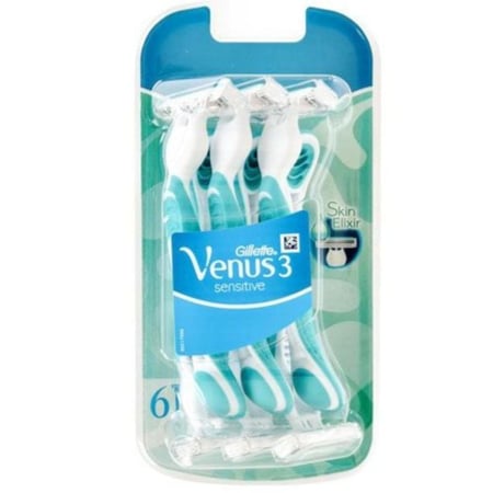جيليت شفرات فينوس 3 للبشرة الحساسه 6 شفرات