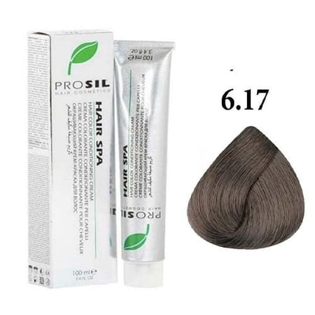 كريم صبغة شعر هير سبا درجة 6.17 أشقر زيتوني مطفي غامق - بروسيل
