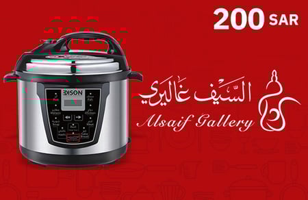 بطاقة السيف غاليري المتجر الخليجي 200 ريال