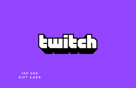 بطاقة تويتش المتجر الأمريكي 100 دولار
