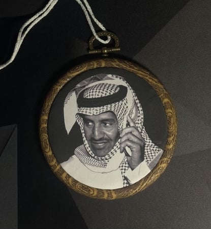 تعليقة سيارة طباعة خشب - حسب الطلب -