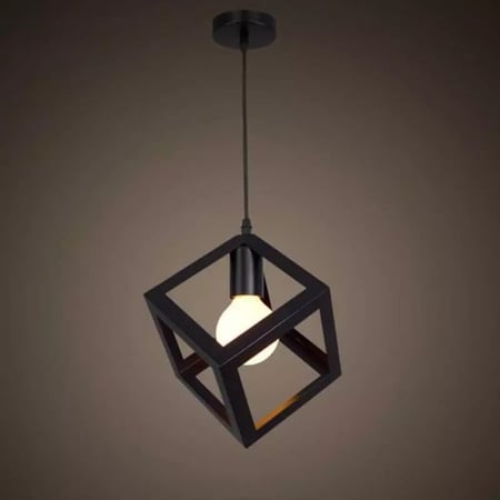 علاقي حديد مفرد أسود بدون لمبه 1527/1-BK