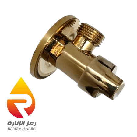 محبس زاوبة نحاس ذهبي L