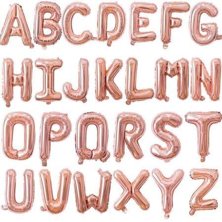 بالون الحروف الطائرة روز قولد