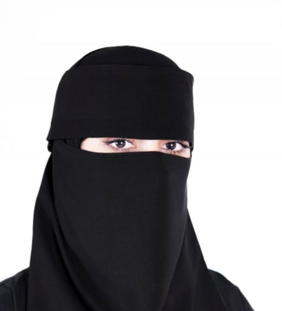 نقاب اسلامي بغطاء مبطن حرير