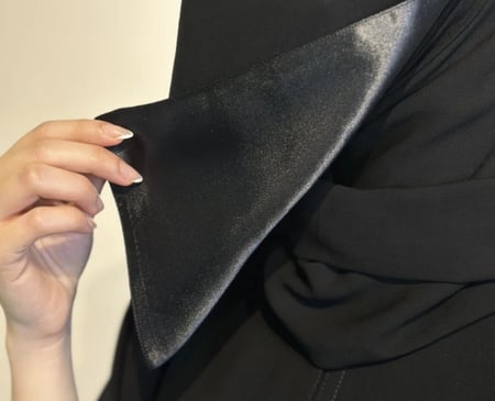 نقاب مبطن حرير بدون غطاء