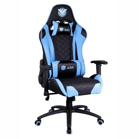 كرسي ألعاب دايموند أزرق في أسود (ASA)