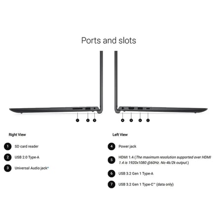 لاب توب ديل , كور أي 5 , رام 8 , ذاكرة 512 , شاشة 15.6 , موديل DELL PV15250