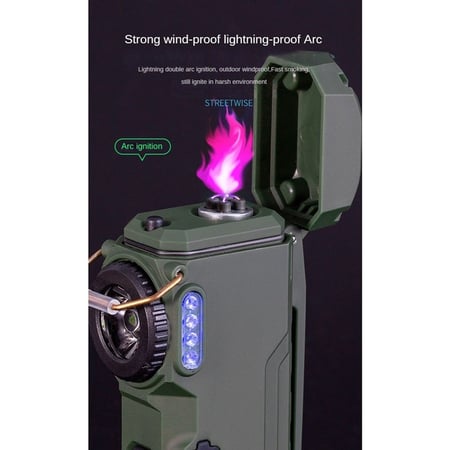 عرض ولاعة قابلة للشحن + كشاف ضمان تشغل فقط