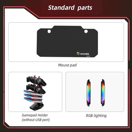 طاولة ألعاب + إضاءة + وسادة داتا زون DZ-GT-351