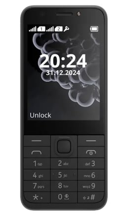 جوال نوكيا 230 شريحتين (أسود)