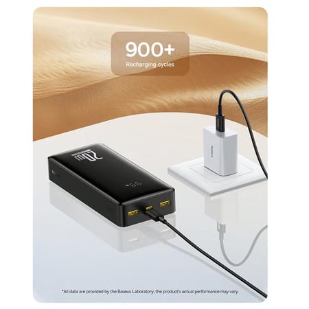 باور بانك (شاحن سفري) 27600 أمبير (LifePO4) 20 واط (بيسوس)