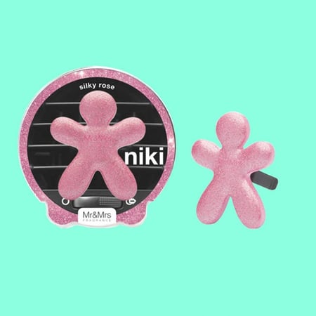 نكي فواحة عطرية للسيارة بعطر الورد قابلة لاعادة التعبئة