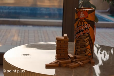 لعبة التوازن علبه 54قطعة من بوينت بلسBalance game, 54 pieces, from Point Plus