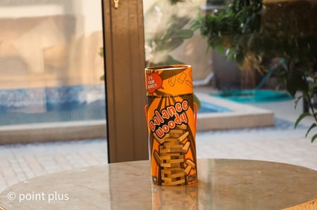 لعبة التوازن علبه 54قطعة من بوينت بلسBalance game, 54 pieces, from Point Plus