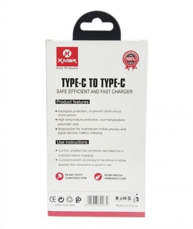 كيبل شحن تايب سي - تايب سي قماشي مقاوم للقطع CHARGING CABLE TYPE C - TYPE C