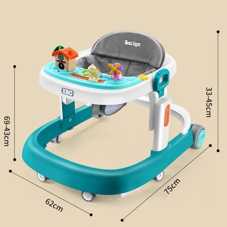 عربة أطفال مشاية موسيقية قابلة للطي