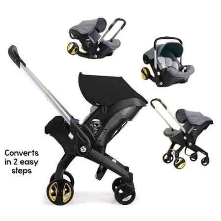 كرسي سيارة للاطفال مع عربة 4 في 1 Baby stroller with car seat