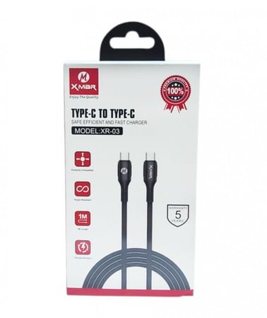 كيبل شحن تايب سي - تايب سي قماشي مقاوم للقطع CHARGING CABLE TYPE C - TYPE C