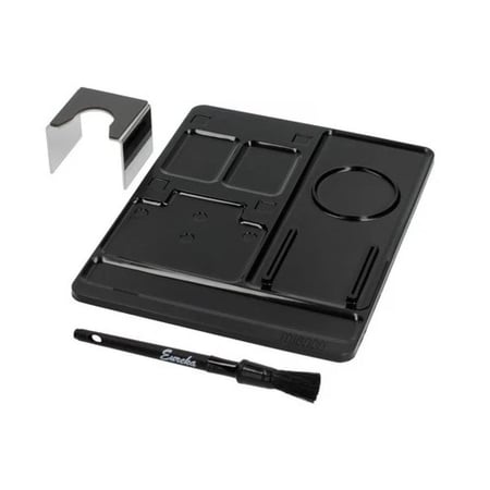 طقم ايطالي من يوريكا 3 قطع قاعدة جلدية مع المكبس وقاعدة كبس استيل