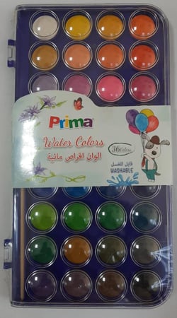 ألوان أقراص مائية وسط