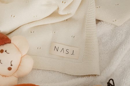 بطانية قطن 100٪ -ا أبيض