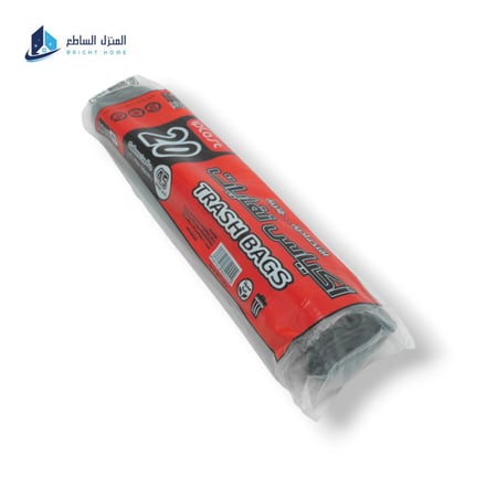 اكياس زباله وسط 20جالون 45كيس ابلاست