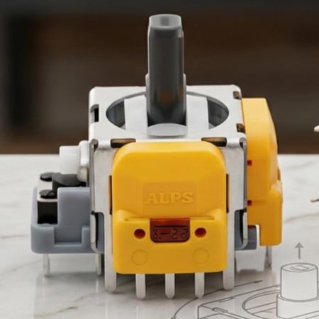 تصليح قير يد سوني 5 PS5 وتركيب قير مغناطيسي Hall Effect – حل مشكلة الانجراف Drift + دقة وثبات أعلى ⚡