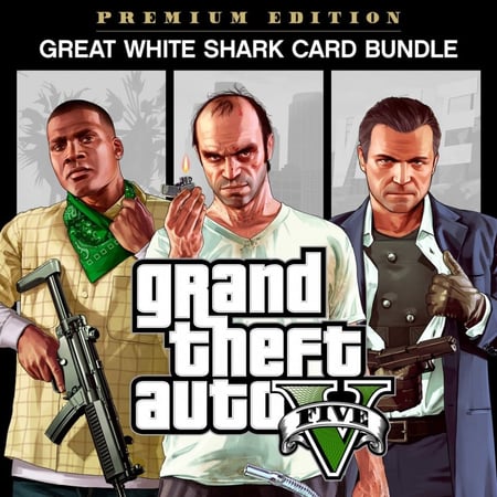 GTA V: Premium Edition & Great White Shark Card Bundle - Xbox