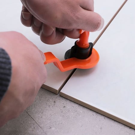 فواصل تسوية البلاط أثناء التركيب