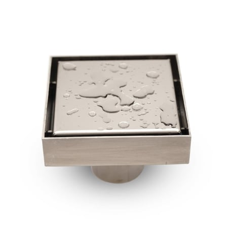 صفاية أرضية أنيقة من HEX اللون فضي