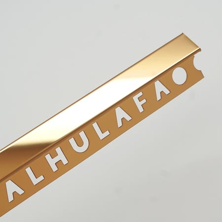 بروفايل نهاية بلاط مثلث مائل زاوية 45 درجة ستانلس ستيل