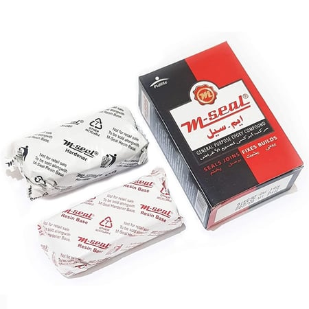 معجون إم سيل غراء لاصق شديد الصلابة مكون من عنصرين