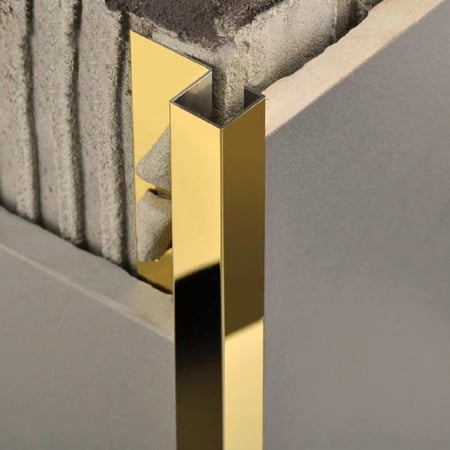 بروفايل التقاء عنصرين وحماية زوايا البلاط ستانلس ستيل