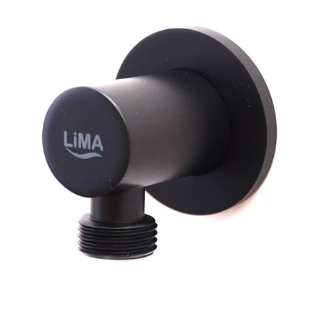 كوع وصلة نحاس ليما لمخرج خلاط مخفي أسود مدور Lima009