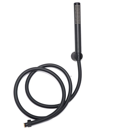 سماعة شاور ماندو بلاستيك مدور أسود مع اللي  YC812 BK