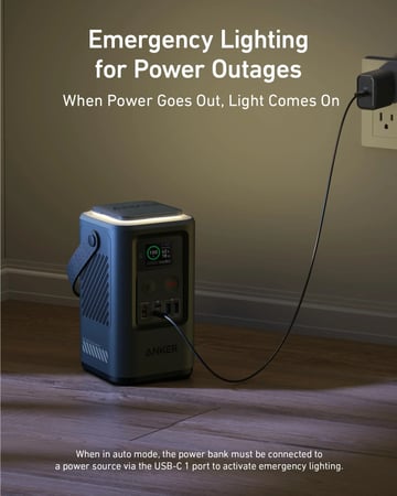 بطارية انكر 548 بقوة 192 واط منفذين تايب سي ومنفذين يو اس بي بسعة 60000 ملي امبير - اخضر