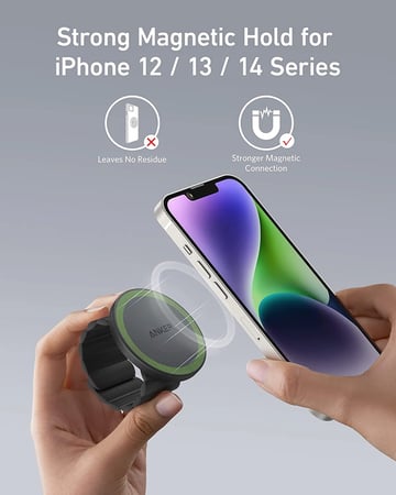 مسكة انكر 620 ماج سيف للجوال - اسود