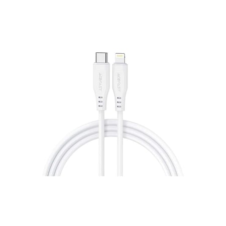 سلك AceFast تايب سي الى لايتنينق - ابيض