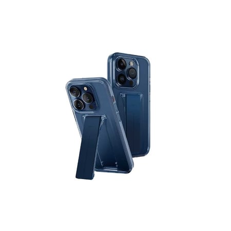 كفر ايفون 15 برو ماكس يونيك هايبرد ازرق مع مسكة - ازرق