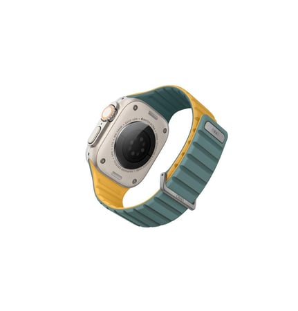 سوار مغناطيسي يونيك ريفيكس لساعة ابل مقاس 49/45/44/42 مم - زيتي/اصفر