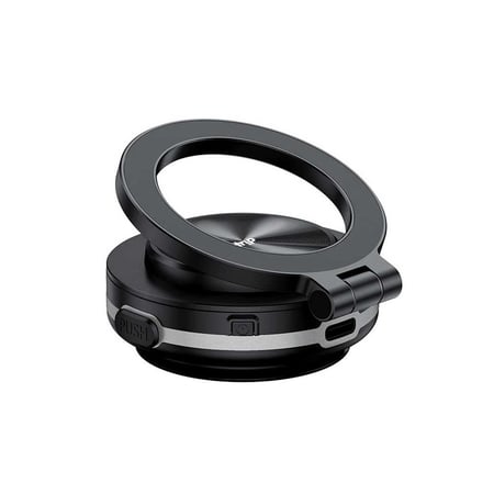 حامل مغناطيسي دريب للجوال قابل للدوران  - اسود