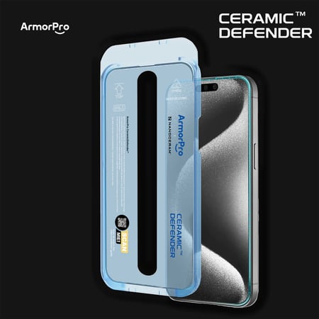 حماية شاشة ArmorPro سيراميك ديفندر اتش دي للايفون 15