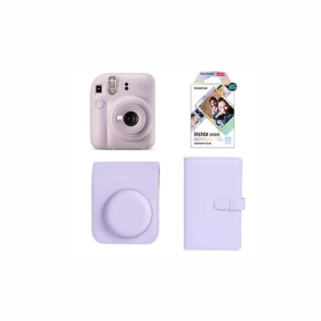 علبة هدايا كاميرا فوجي فيلم انستاكس ميني 12 - بنفسجي
