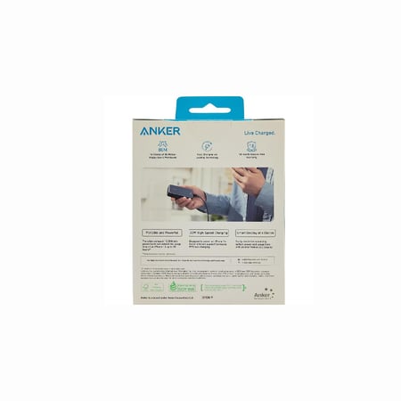 بطارية انكر بسعة 10000 مللي امبير بقوة 30 واط - اسود