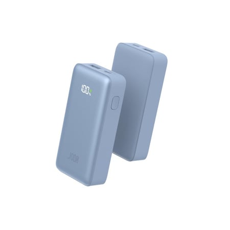 بطارية متنقلة JODA TURBO بسعة 10000 ملي امبير بقوة 30 واط بمنفذ تايب سي ومنفذ يو اس بي مع شاشة عرض ازرق