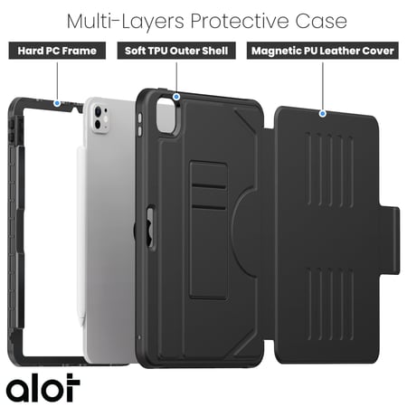 كفر حماية Alot للأيباد 11 برو - اسود