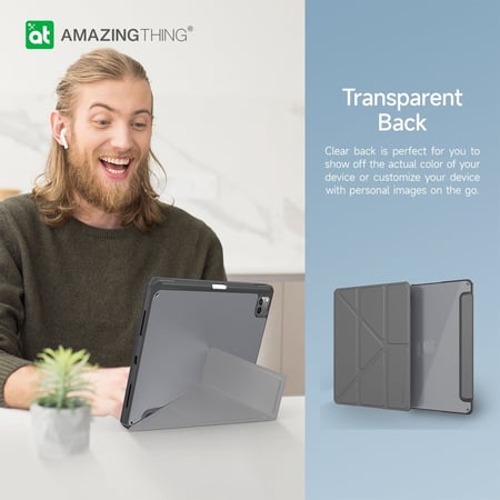 كفر AmazingThing تيتان برو مقاوم للسقوط للايباد برو 11 انش - رمادي