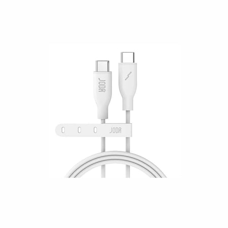 سلك JODA سيليكون تايب سي الى تايب سي بقوة 60 واط بطول 1 متر - ابيض