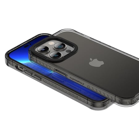 كفر حماية لامتصاص الصدمات AMAZINGthing للايفون 14 برو - اسود شفاف